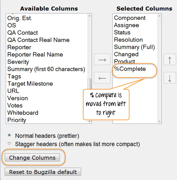 Add or Remove a Column to Default Search Screen