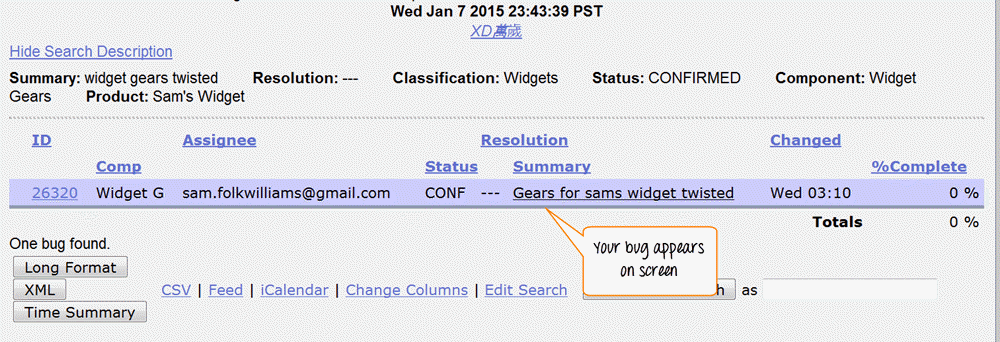 Use Advanced Search in Bugzilla