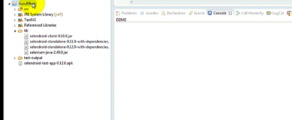 First Test with Selendroid