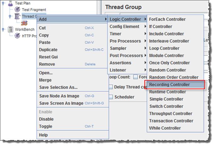 Setting the HTTP Proxy server