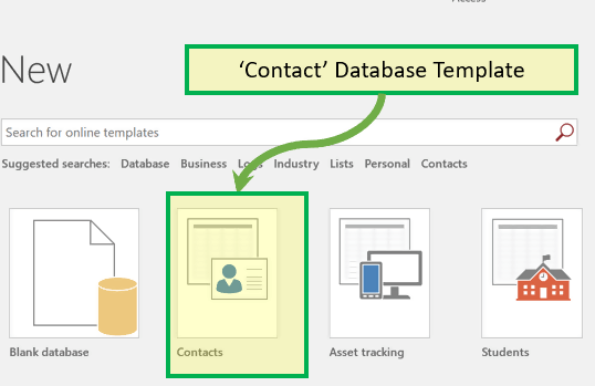 Create Database from Template