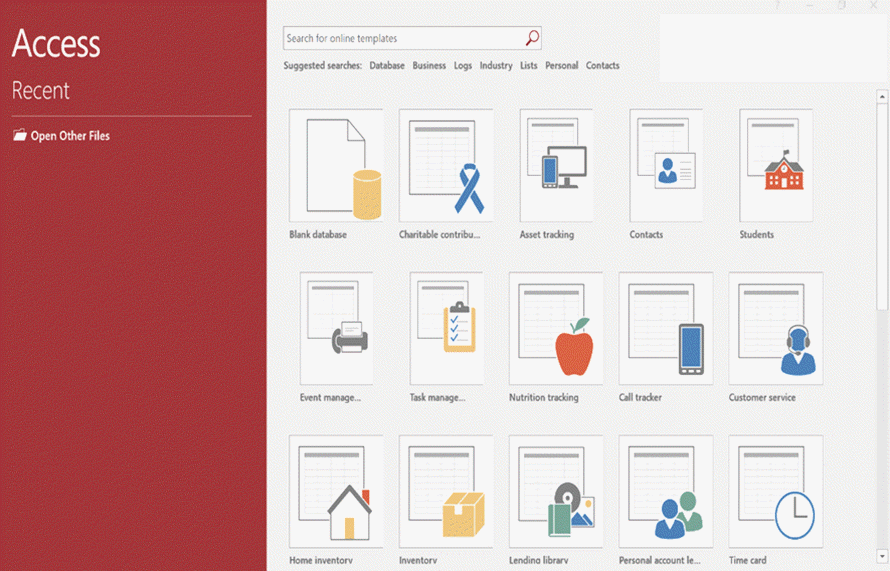 Start Microsoft Access