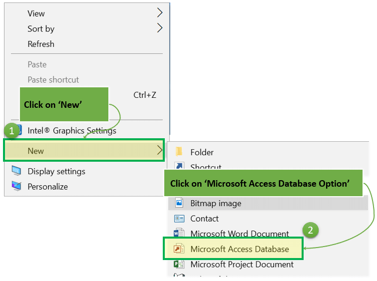 Start Microsoft Access