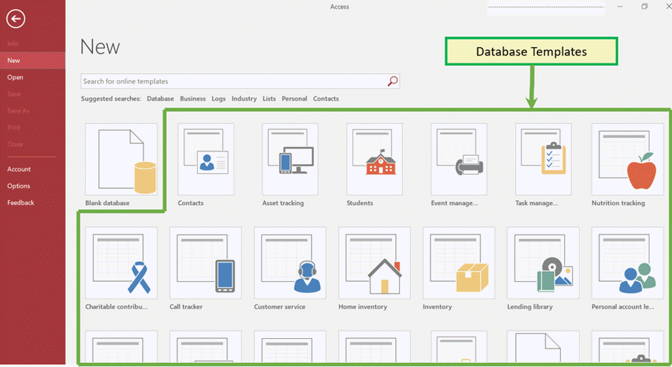 Create Database from Template