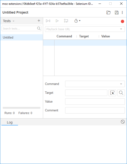 Install Selenium IDE for Firefox