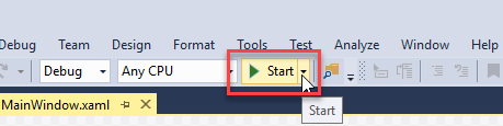 Create your first WPF Application