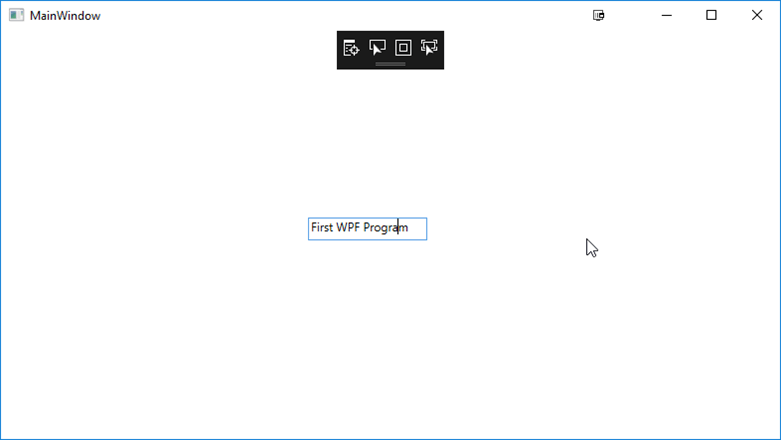 Create your first WPF Application