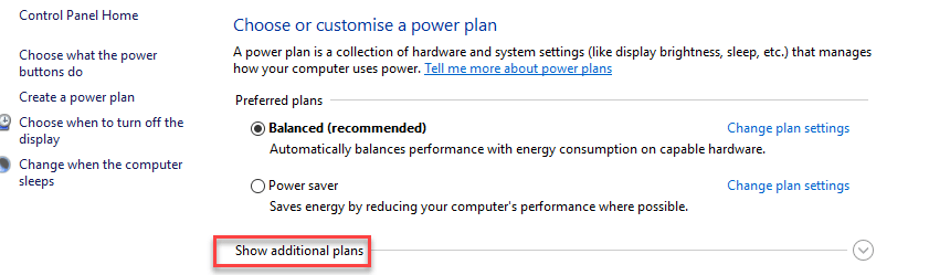 Check Your Power Plan
