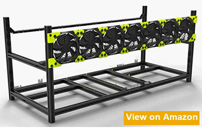 RXFSP 6/8 GPU Aluminum Stackable Open Air Mining Computer Frame Rig