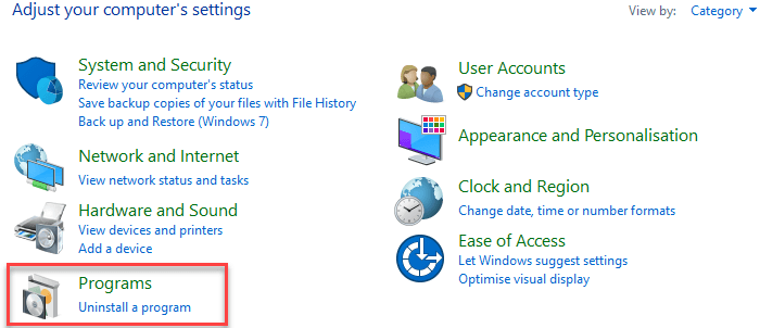 Remove Recently Installed Software