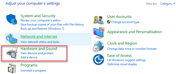 Check HDMI is Set as Default Device for Playback