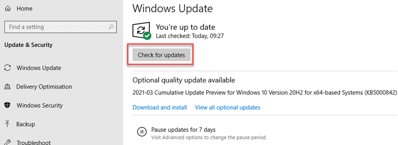 Update Windows to the Latest Version