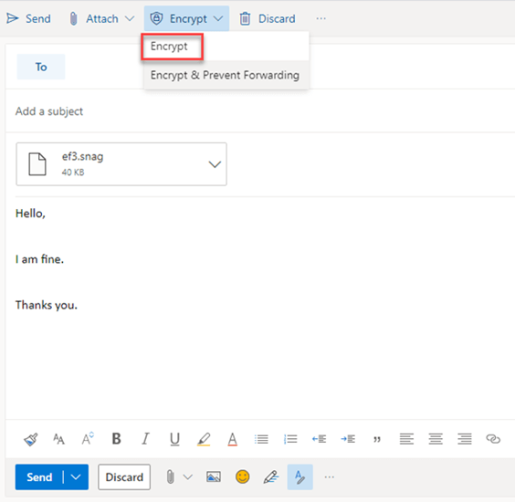 Encrypt Emails in Outlook