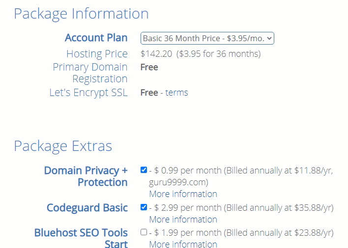 Email Address Using BlueHost