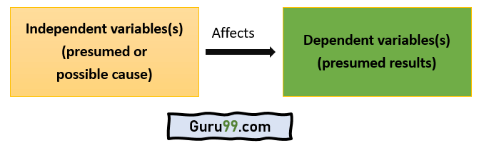 Example of Dependent and Independent Variable