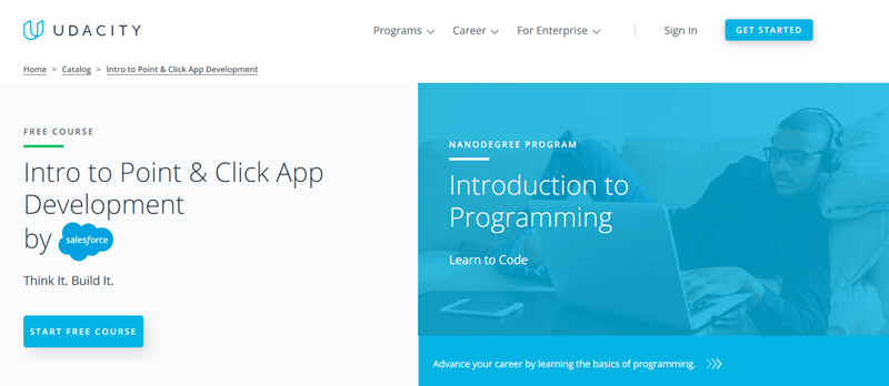 Examples of Udacity courses