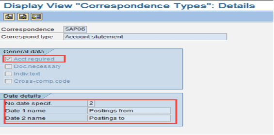 Correspondence Configuration
