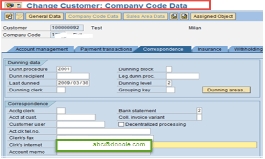 Correspondence Via Email