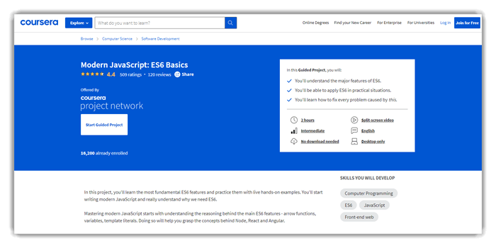 Modern JavaScript: ES6 Basics