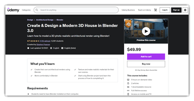 Create & Design a Modern 3D House