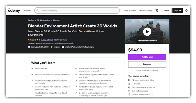 Blender Environment Artist