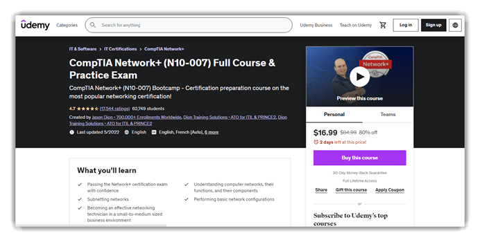 CompTIA Network+ (N10-007)