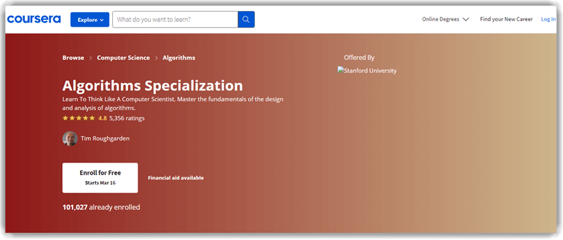 Algorithms Specialization