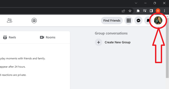 Find your Facebook Profile URL on the Computer