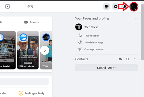 Find the Facebook URL of the Business Page on a PC