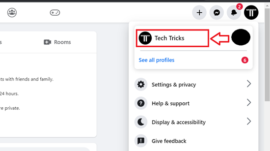 Find the Facebook URL of the Business Page on a PC