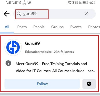 Retrieve the Facebook Business Page URL Through Mobile App