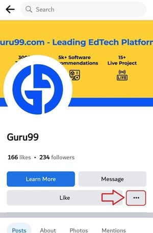 Retrieve the Facebook Business Page URL Through Mobile App