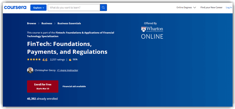 FinTech: Foundations, Payments, and Regulations