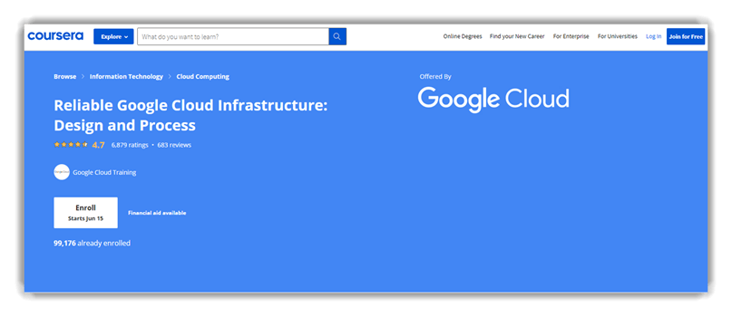 Reliable Google Cloud Infrastructure: Design and Process