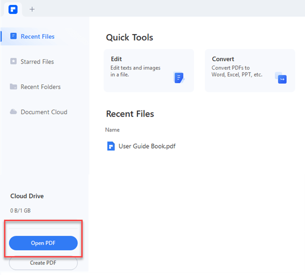 Using PDF Editor Wondershare