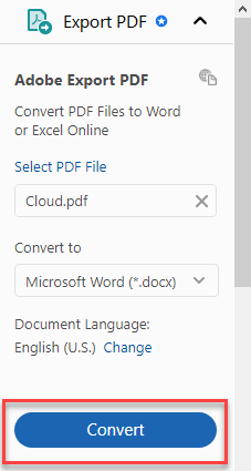 PDF to Word Using Adobe Acrobat