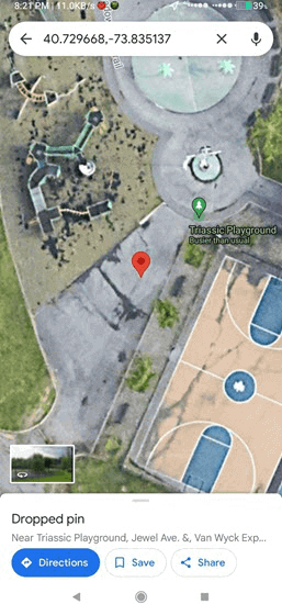 How to manually drop a pin on Google Maps