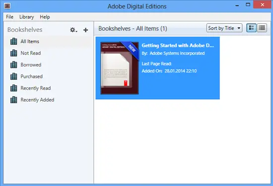 Adobe Digital Edition