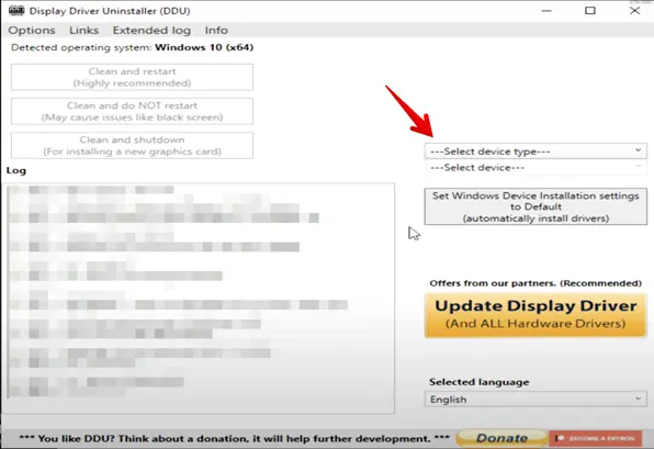 Use Display Driver Uninstaller