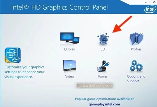 Use the Graphic Card Settings Window to Reset the Drivers-Intel Graphics Card