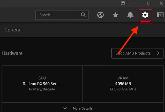 Use the Graphic Card Settings Window to Reset the Drivers-AMD Graphics Card