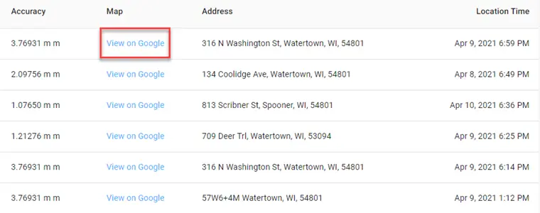 Track Someone on Google maps