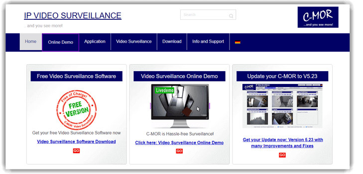 C-MOR IP video surveillance system