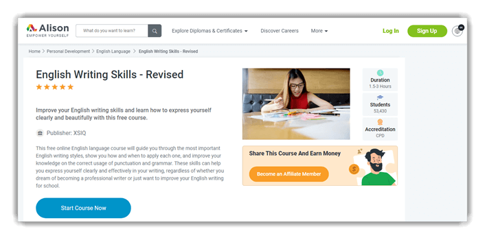 English Writing Skills–Revised