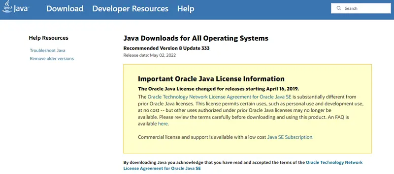 Install and Run Java Runtime Environment (JRE)