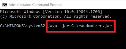 Run JAR File Using The Command Prompt