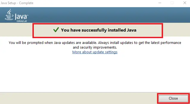 Install and Run Java Runtime Environment (JRE)