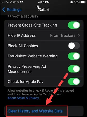 Clear Your iPhone’s Browsing History