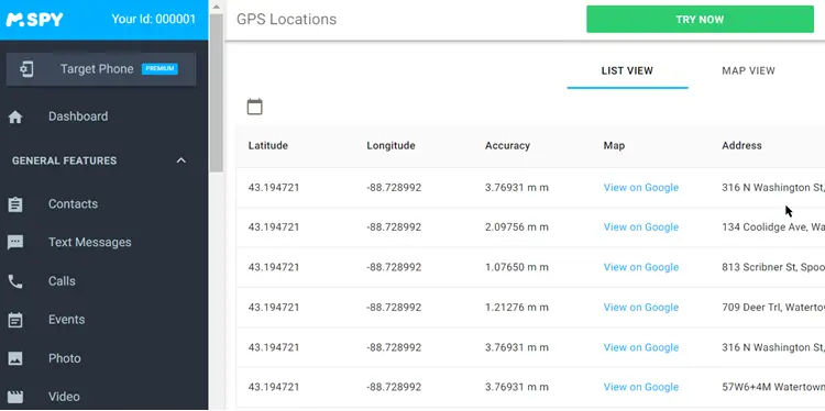 GPS Location Tracking