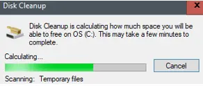 Clear Temporary Internet Files Cache Using Disk CleanUp